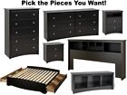 NEW Black Bedroom Furniture Sets Dresser Set Drawer Nightstand Chest Dressers