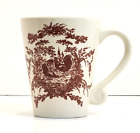 Rooster Mug Toile Maroon California Pantry Classic Ceramics Coffee Cup 2002