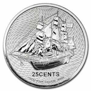 2021 Cook Islands 1/4 oz Silver Bounty BU