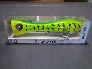 DR. FISH 8.1 inches, 130g, topwater lure, long casting surf, NEW! 2 trebles.pics