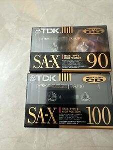 TDK SA X 100 + 90 Japan 1990 TYPE II Tape Cassette  SEALED