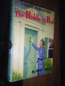 Vintage Connie Blair matte picture cover hardback-The Riddle in Red Betsy Allen
