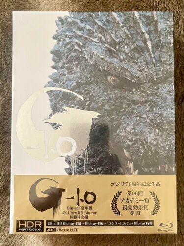 Godzilla Minus One -1.0 Deluxe Edition 4K Ultra HD+3 Blu-ray+2 Booklet+Case