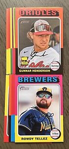 2024 Topps Heritage Baseball Base Cards Vets & RC #300-500 - Complete your set!