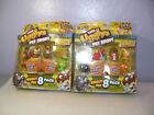 Lot Of 2 Series 1 The Ugglys Pet Shop 8 Packs with Surprise Pets Inside A