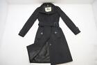 Burberry London Trench Coat 80% Wool 20% Cashmere Check Lined Womens Size 4