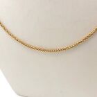18k Gold Caged Round Box Link Pendant Chain Necklace Italy 750 UnoAerre 5gr 20in