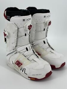 DC Phantom X Howl Boa Snowboard Boots Men's size 7/8.5 Women's 2023 White Red