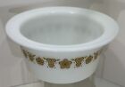 Vintage Pyrex Corning Round Butter Crock Dish Butterfly no lid VGUC