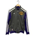 Adidas LA Los Angeles Lakers NBA Full Zipper Sweatshirt Jacket Size M