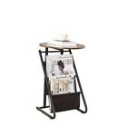 End Table with Magazine Holder,Multifunction Magazine Rack with 2 JR-HR-MPN735