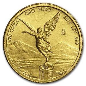 2019 1/20 Oz Mexican Gold BU Libertad Coin