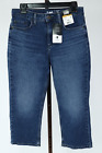 Womens Ladies Lee Blue Denim Mid Rise Capri Jeans Size 10M NEW