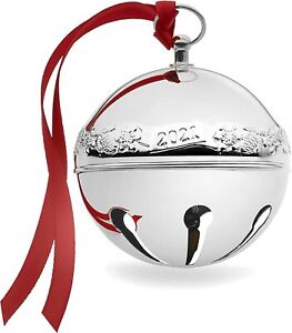 Wallace 51St Edition 2021 Silver Plated Sleigh Bell Ornament Silver Christmas **