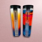 New ListingLot Of 2 Starbucks 2014 Acrylic Cold Travel Tumbler 16 oz. w/Removable Sleeves