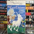 The Last Unicorn 1982 VHS Tested Mia Farrow Jeff Bridges Christopher Lee Fantasy
