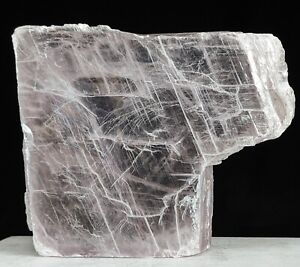 Pink Selenite Slab Raw Rare Large Big Huge Tall Crystal Chakra Gemstone