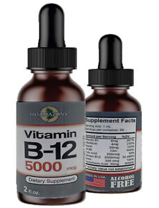 Vitamin B Complex Vitamin B1, B5, B2, B3, B6, B7, B12 Immunity 2oz USA