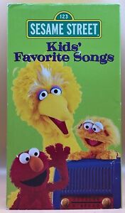 Sesame Street Kids Favorite Songs VHS 1999 **Buy 2 Get 1 Free**