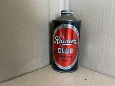 Rainier Club Cone Top Beer Can