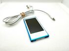 Apple iPod nano 7th Generation A1446 Blue 16GB Battery Over 3hr Continuous Play!