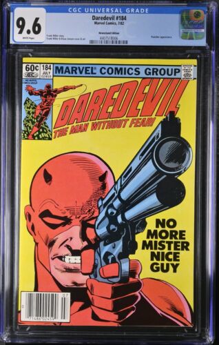 New ListingDAREDEVIL #184 CGC 9.6 Newsstand Punisher app Marvel 1982 Frank Miller cover