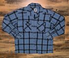 Vertx Mens XL Blue Plaid Long Sleeve Flannel Button Up Tactical Shirt