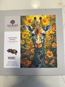 Wentworth Wooden Jigsaw Puzzle 1000 - Sunflower Giraffe