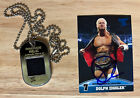 WWE Dolph Ziggler Auto Card & 2012 Topps Ringside Relic Dog Tag (Lot 2)