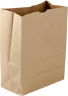 Large Paper Grocery Bags, 12X7X17 Kraft Brown Heavy Duty Barrel Sack 57 Lbs