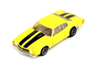 NEW AFX 22050 1971 Chevelle 454 Yellow - Mega G+ HO Scale Slot Car FREE US SHIP
