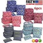 6Pcs/Set Travel Storage Bags for Clothes Luggage Packing Cube Organizer Suitcase