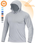 Men's UPF 50+ Sun Protection Hoodie Shirts Long Sleeve Fishing Shirts Outdoor