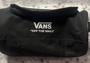 VANS black And White Checkered Pencil Shave Bag Tote
