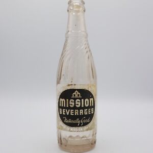 Vintage Mission Beverages Soda 9 FL. OZS. Bottle