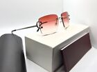 Signature Big C Decor Piccadilly Wire Red/Platinum Buffalo Horn Buffs Glasses