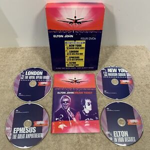Elton John Dream Ticket DVD 4-disc Set Four Destinations Concerts 70+ Songs