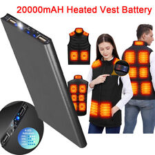 20000mAh Heated Vest 5V/2.1A External Battery Pack Power Bank for Heating Jacket