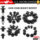 40x Auto Car Push Retainer Pin Body Bumper Rivet Trim Moulding Clips Accessories (For: More than one vehicle)