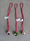 3 Red Cord Necklaces with a  Jingle Bell no Clasp Holiday Jinglebell Necklace Ne