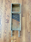 Vintage Antique Wooden Mandolin Cabbage Cutter Slicer Shredder 4 Blades Hanger