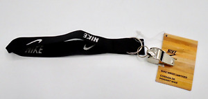 Nike Hand Whistle Key Ring Wristlet Black/White